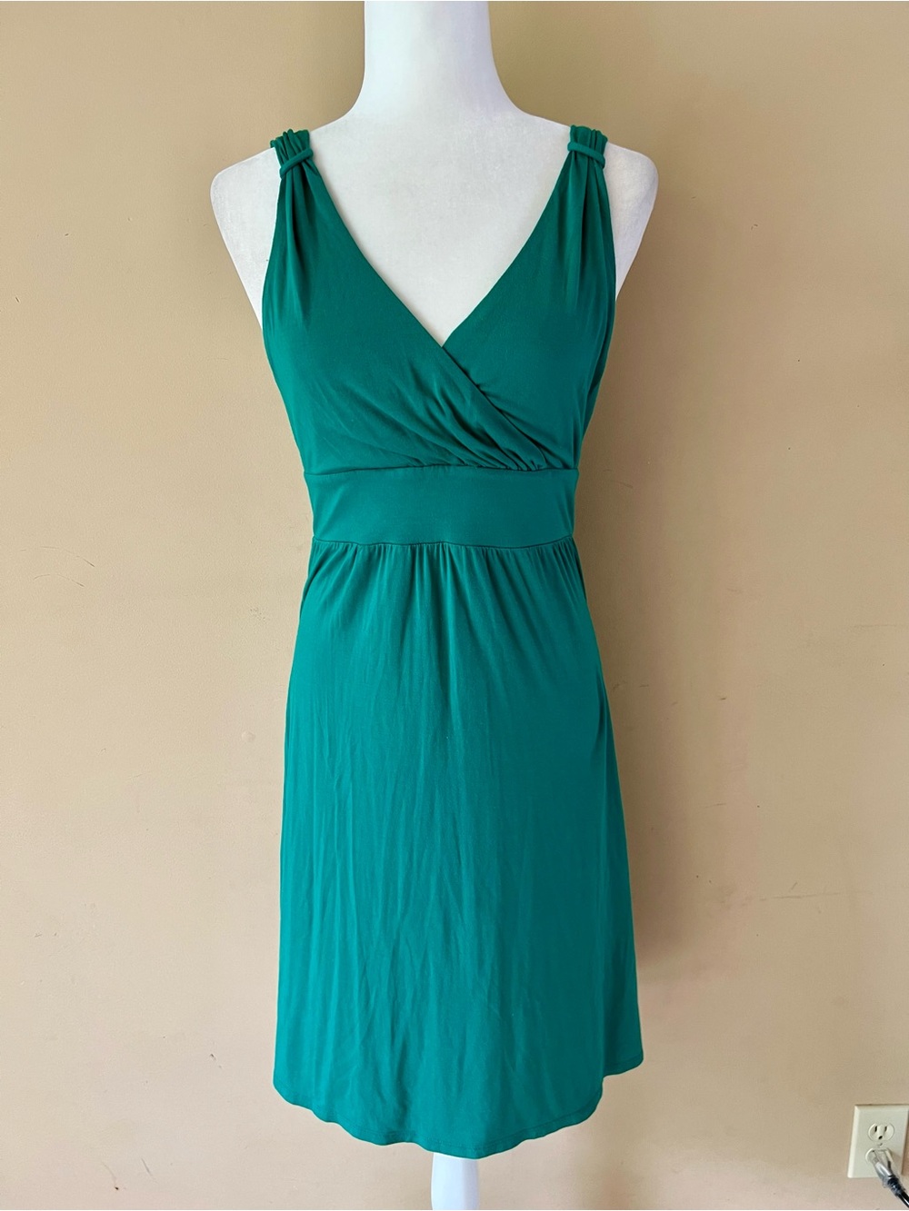 Merona Small Green V-Neck Dress